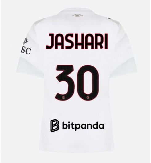 AC Milan Ardon Jashari #30 Vieraspaita Naisten 2026-27 Lyhythihainen AC Milan Ardon Jashari #30 Vieraspaita Naisten 2026-27 Lyhythihainen